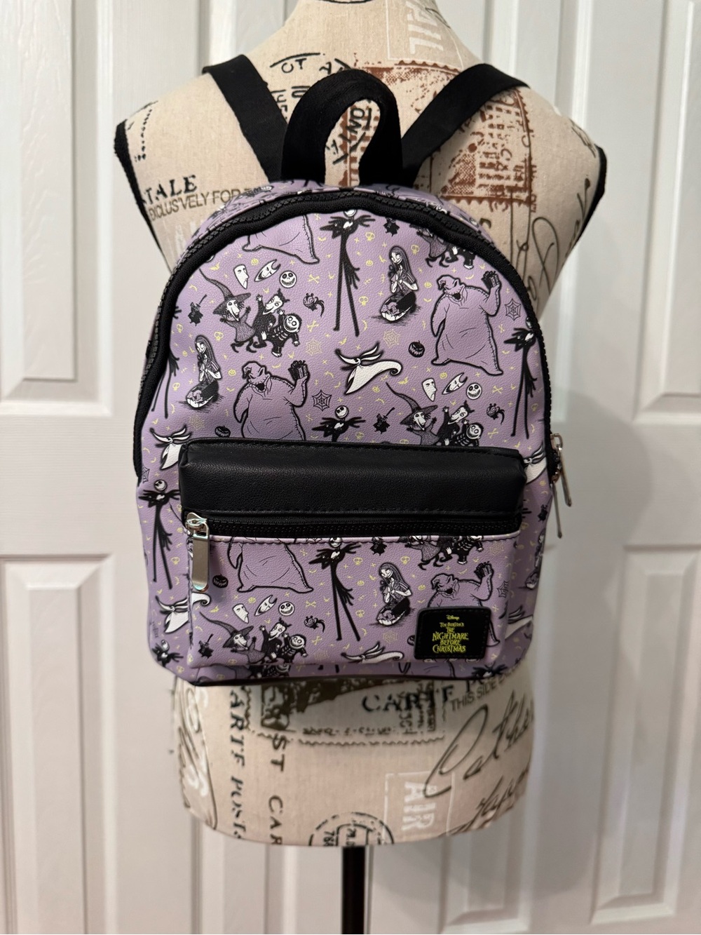 NWT BioWorld Disney The Nightmare Before Christmas Mini Backpack | Lavender
